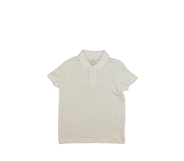 Krémové triko s límečkem 