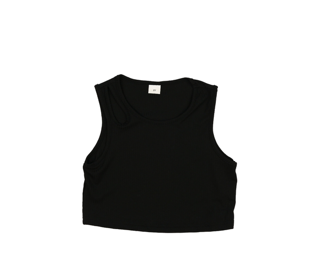 Černý crop top 
