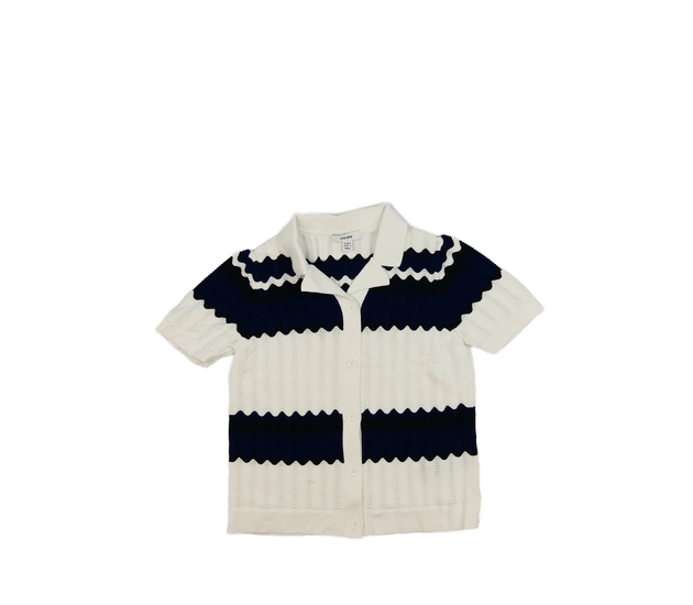 Madeirové triko na knoflíky s límečkem 