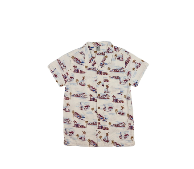Světlá košile s letním motivem Tu 