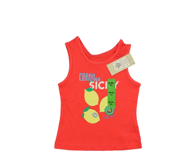 Nové červené tílko s citrony Primark 