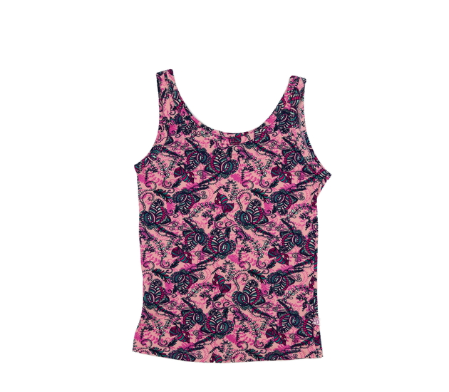 Růžové vzorované tílko 