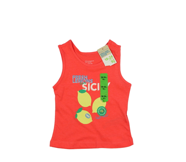 Nové červené tílko s citrony Primark 