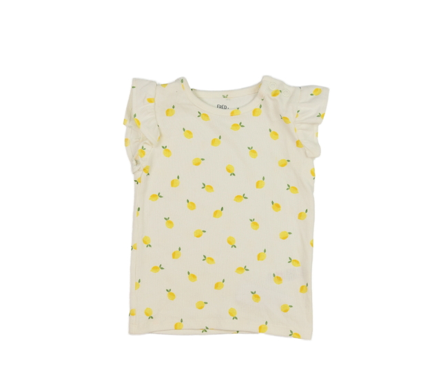 Bílé triko s citrony F&F