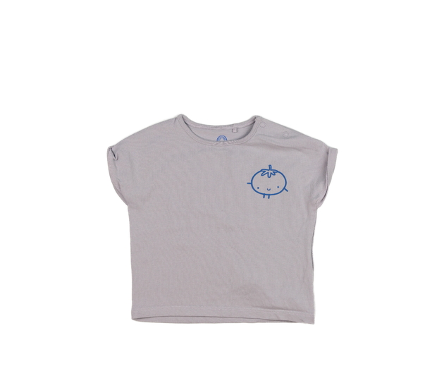 Fialové triko s potiskem na zádech Next