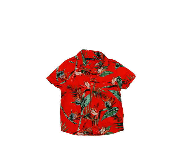 Červená košile s listy Next