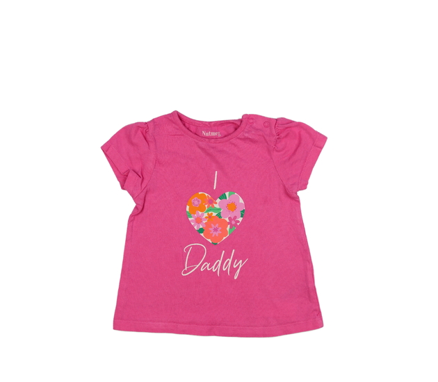 Růžové triko se srdcem Nutmeg