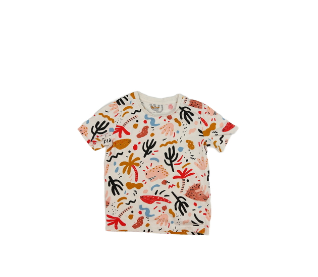 Bílé vzorované triko Tu 