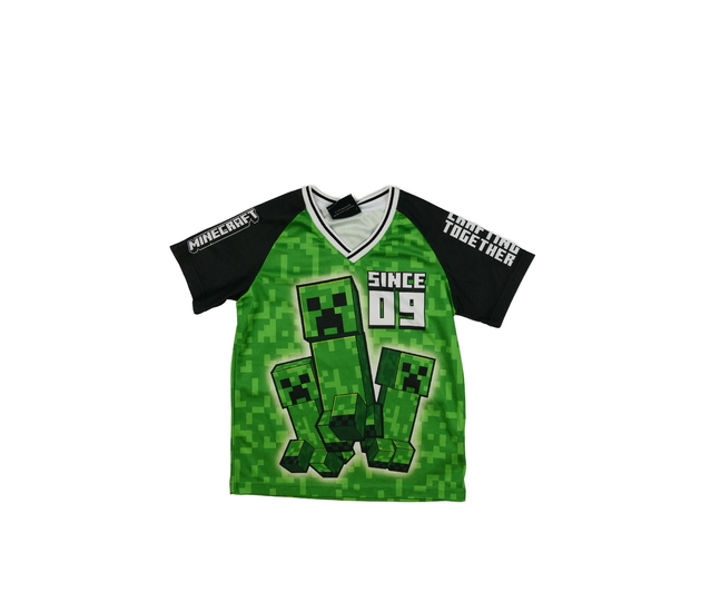 Zelené sportovní triko Minecraft