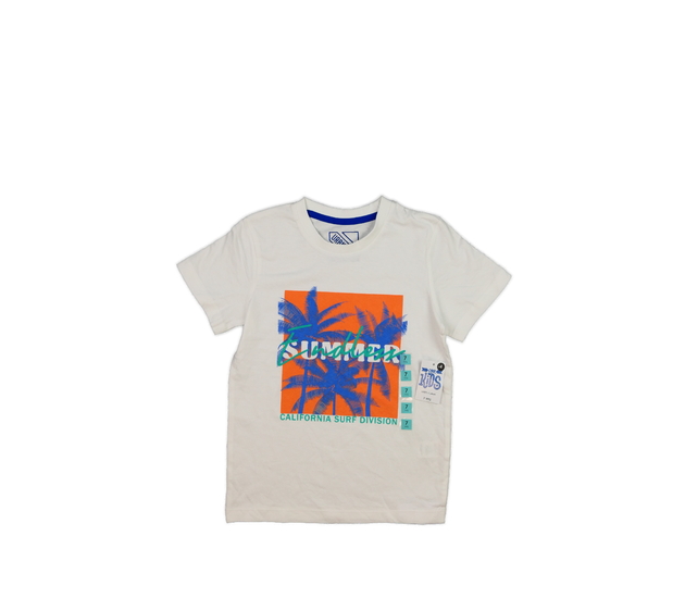 Nové bílé triko s palmou 