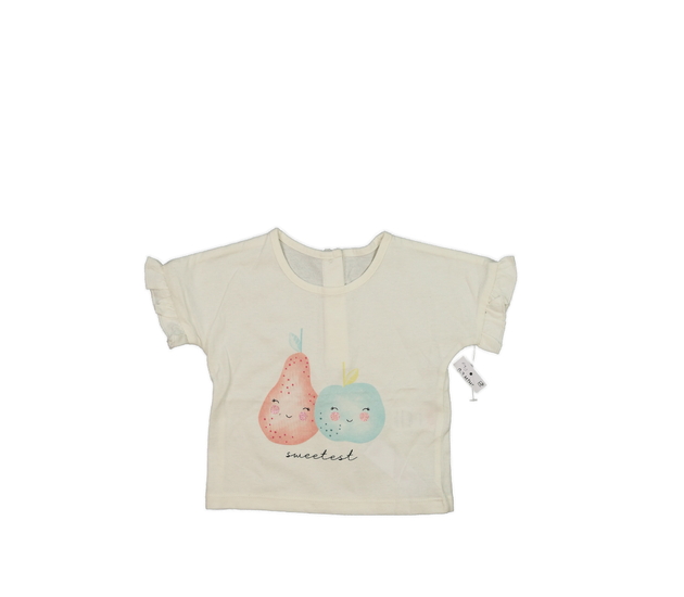 Nové krémové triko s ovocem