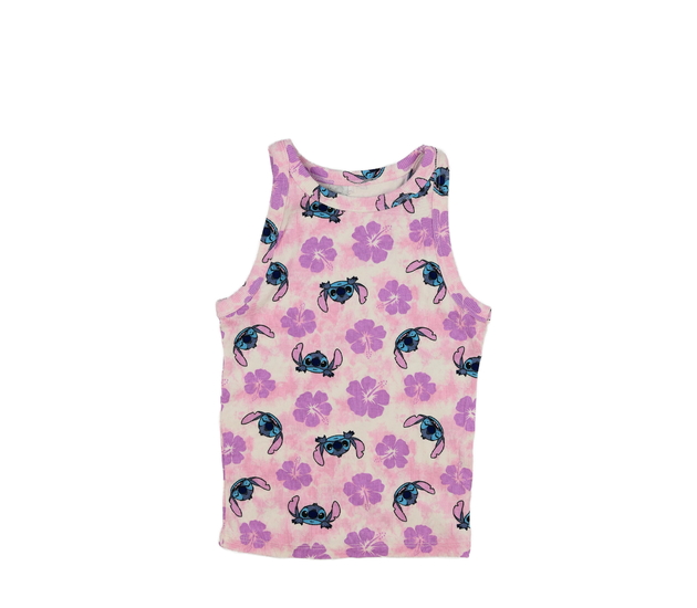 Růžové kratší tílko Stitch Disney George