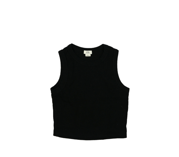 Černý crop top River Island 