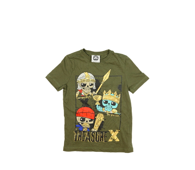 Tmavě zelené stylové triko 