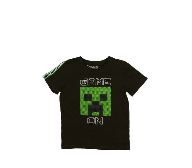 Hnědé triko Minecraft Tu