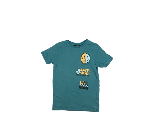 Tmavě modré triko se smajlíkem George