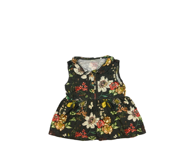 Šedé květinové triko Next