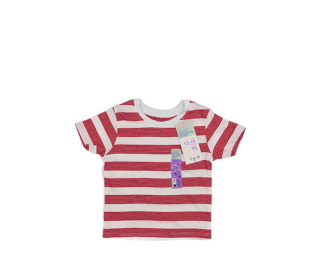 Nové bílo-červené pruhované triko Primark 
