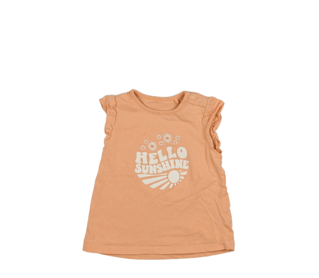 Meruňkové triko s nápisem Tu 