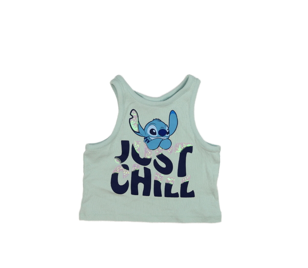 Modrý crop top Stitch Tu 