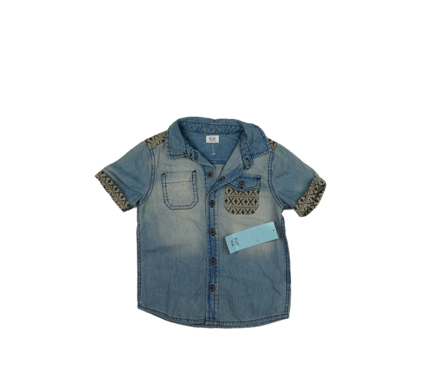 Nová melírovaná modrá košile F&F