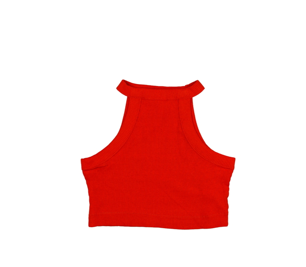 Oranžový crop top 