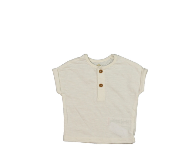 Krémové triko s knoflíčky Next