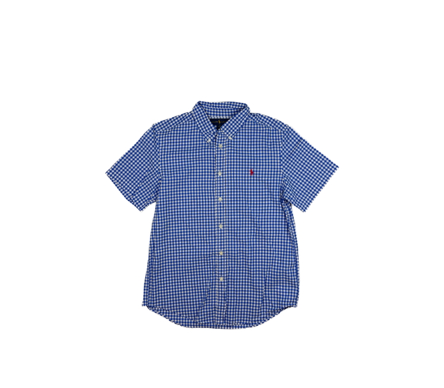 Modro-bílá kostkovaná košile vel. 182 Ralph Lauren