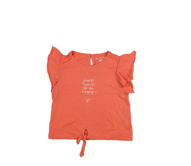 Oranžové triko s nápisy F&F