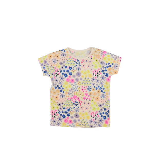 Krémové květinové triko George