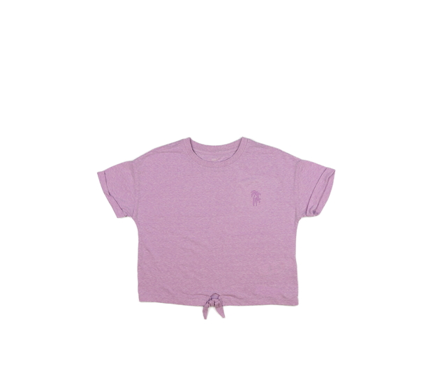 Fialové melírované crop triko M&S