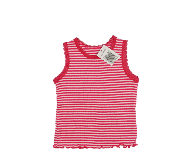 Nové pruhované červeno-bílé tílko 