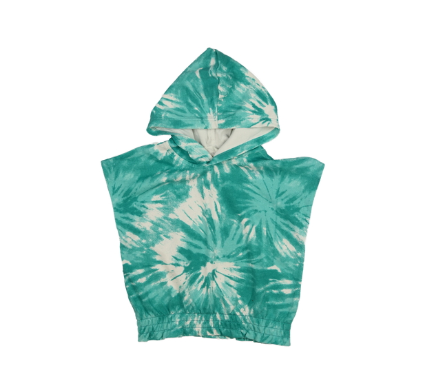 Zelené batikované triko s kapucí H&M