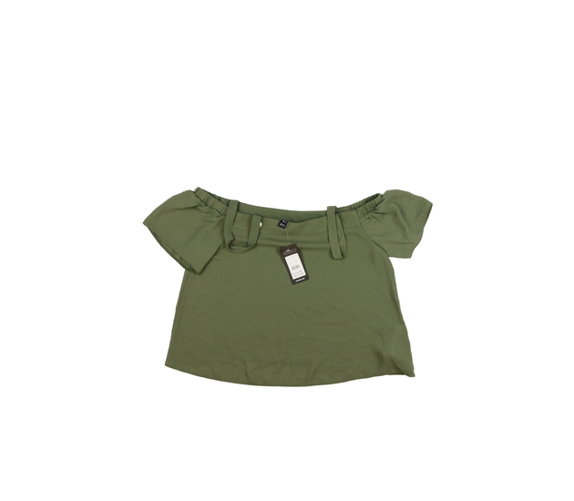 Nový vzdušný olivově zelený top New Look 