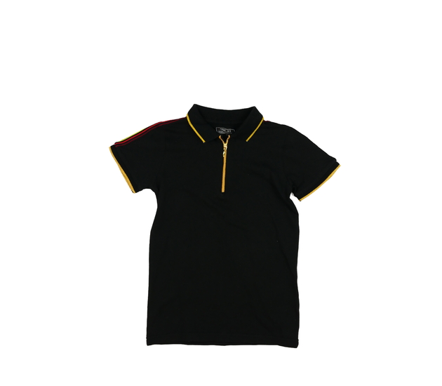 Černé triko s límečkem Next