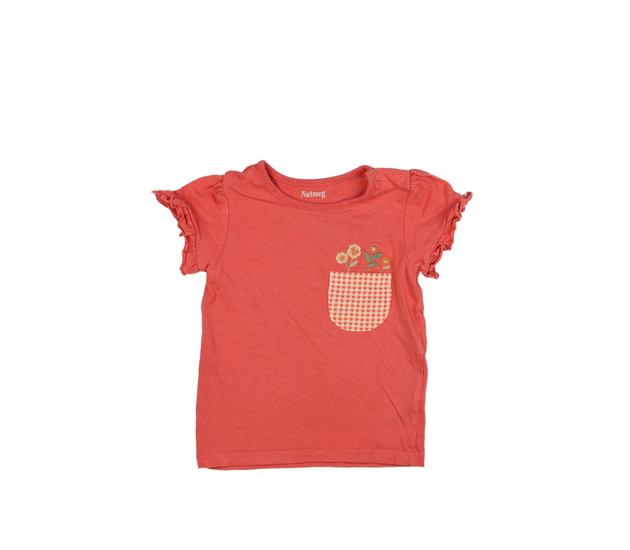 Oranžové triko s květinami Nutmeg