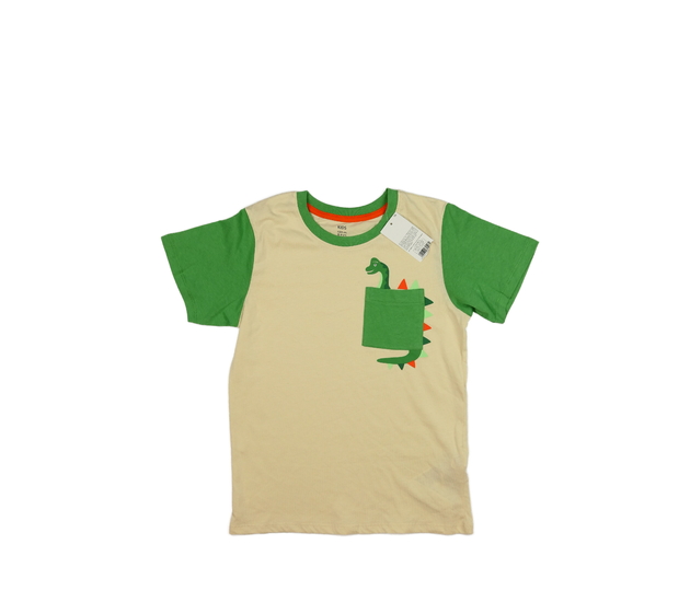 Nové hnědo-zelené triko s dinosaurem 