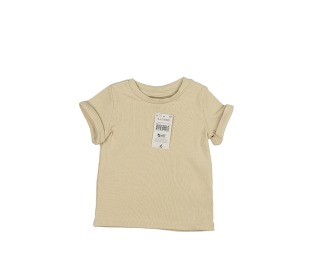 Nové hnědé žebrované triko 