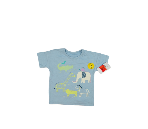 Nové modré triko se zvířátky George