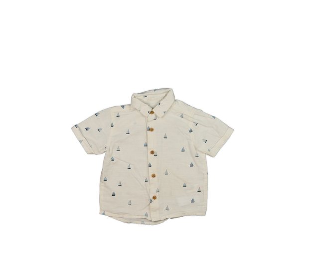 Krémová košile s plachetnicemi Nutmeg
