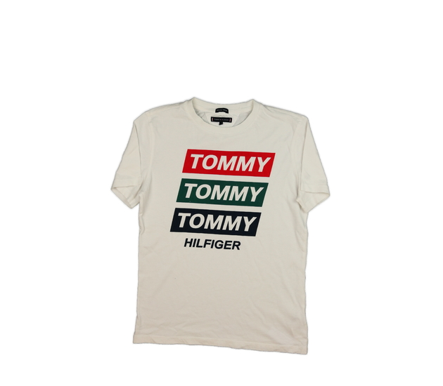 Krémové triko Tommy Hilfiger 