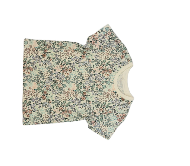 Krémové krásné květinové triko George