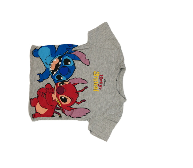 Šedé melírované triko Stitch Disney Primark 