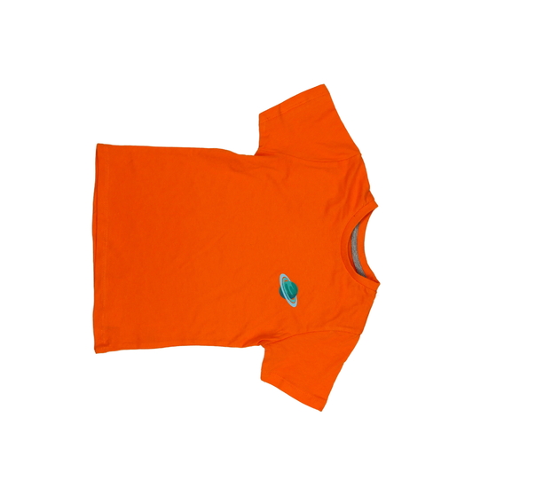 Oranžové triko s planetou 