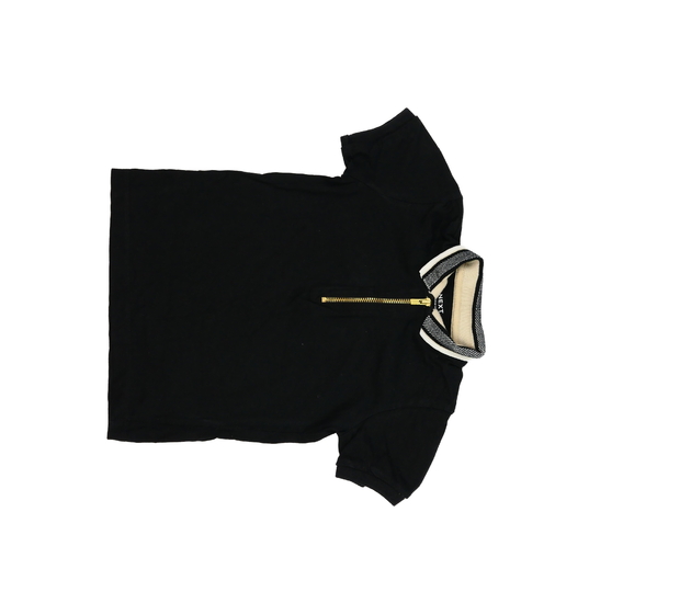 Černé triko s límečkem Next