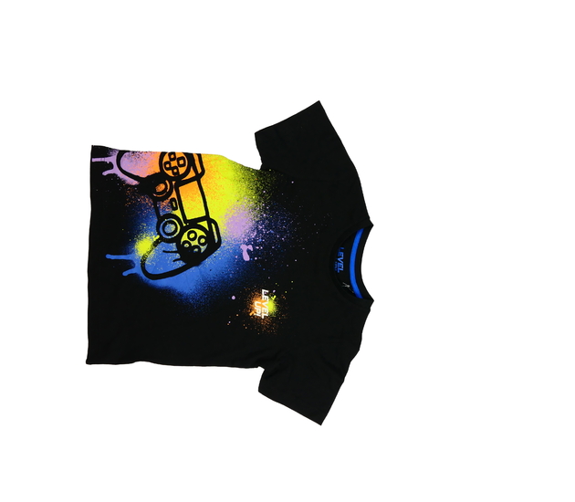 Černé triko s herním motivem 