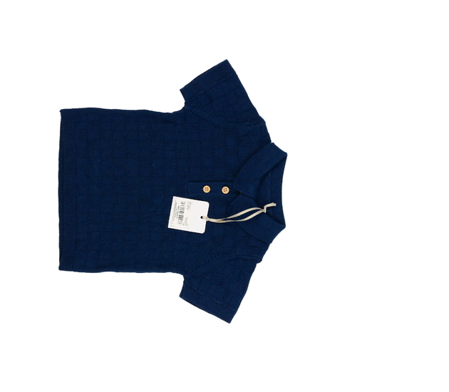 Nové tmavě modré triko s límečkem Tu 