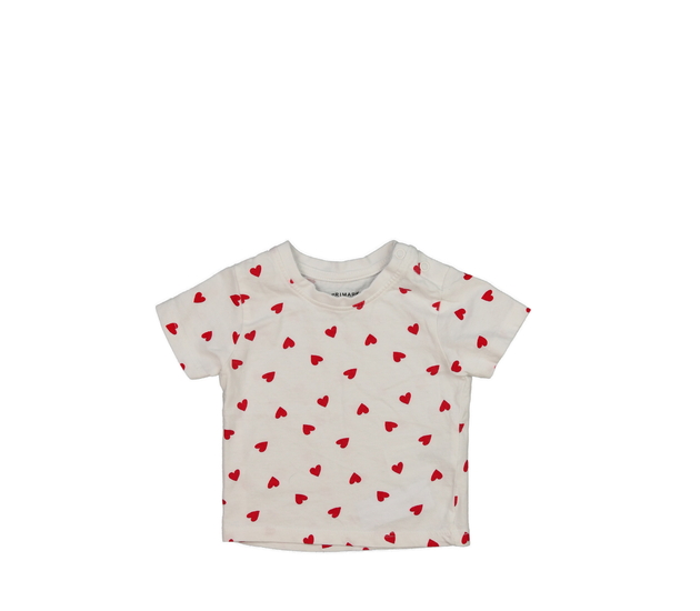 Bílé triko se srdíčky Primark 