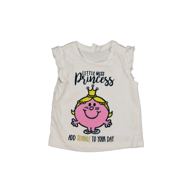 Bílé triko s princeznou 