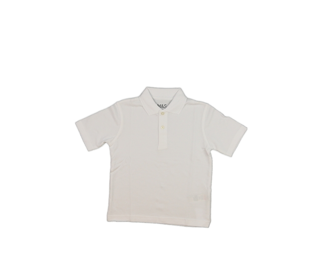 Bílé triko s límečkem M&S